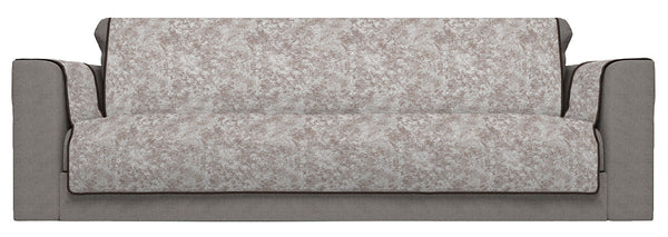 prezzo Housse de canapé avec housses d'accoudoirs en polyester et coton marron différentes tailles