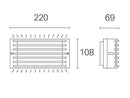 Applique da Esterno a LED 10W 3000K Sovil Grigio