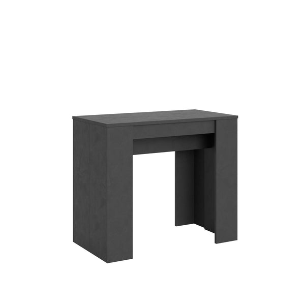 Consolle Allungabile 90-204x48x77 cm in Nobilitato Grigio prezzo
