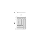 Portaposate Optima Vertex/Concept 500mm (Spalle 16mm) M 450 Plastica Bianca Tecnoplastica Emuca