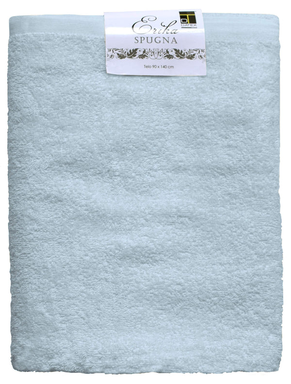 acquista Set Éponge Serviettes Invité + Serviette Erika Bleu Clair