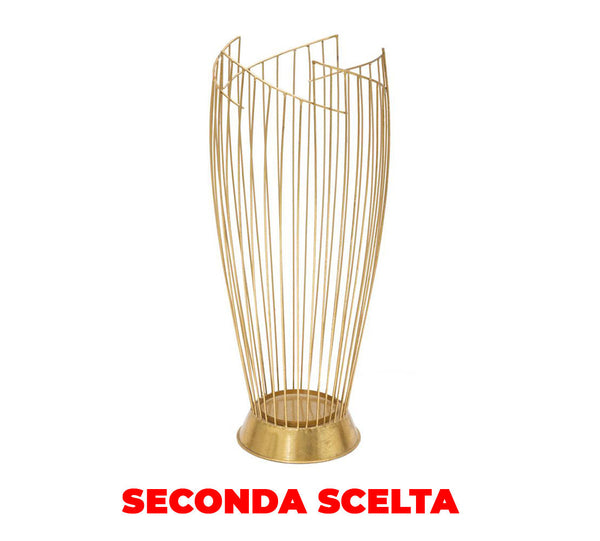 Porte-parapluie Fashion Gold Ø28x69 cm en Fer Doré Second Choix online