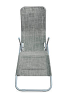 Sedia Sdraio Dondolina Pieghevole in Alluminio Soriani Text Grigia