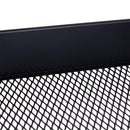 Carrello da Cucina Multiuso Salvaspazio 3 Livelli in Acciaio Nero 44x38x88 cm