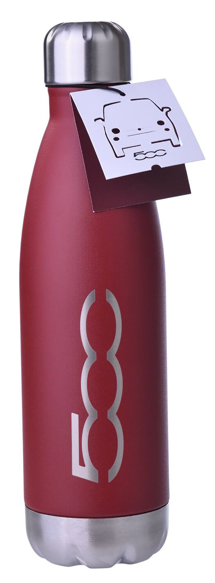 Borraccia Termica 500 ml con Coperchio in Acciaio Fiat Borgogna