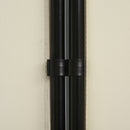 Paravento Separé da Interno a 3 Pannelli Pieghevole 253x50x182 cm in Metallo e Poliestere Beige