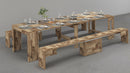 Panca Allungabile 66/290x25x45 cm Pratika Singola A Acero Pereira  