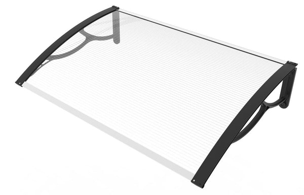 online Abri auvent 80x120 cm en polycarbonate transparent 4mm