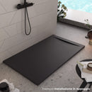 Piatto Doccia in Pietra Bonussi Ardesia Calcutta Nero Varie Misure