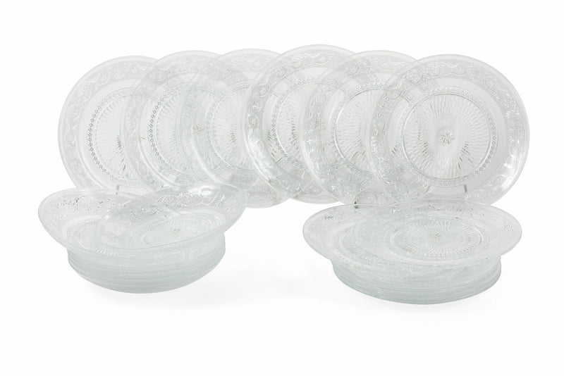 Servizio Piatti 18 Pezzi in Vetro Villa d'Este Home Tivoli Imperial