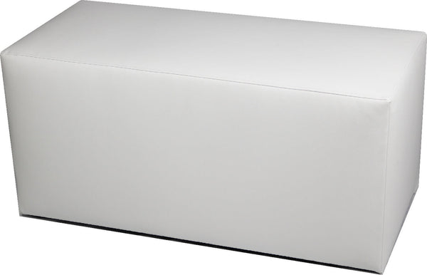 Banc en similicuir blanc Avalli 90x42x44 cm online