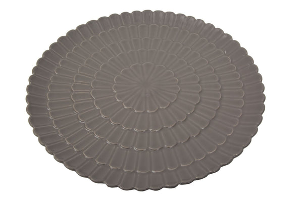 Assiette Porcelaine Fleur Jaune Ø33x2,5 cm Porcelaine sconto