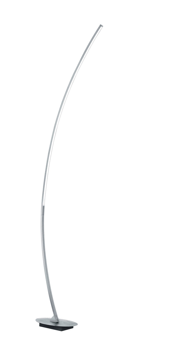 sconto Lampadaire LED d'intérieur en Métal Aluminium Brossé