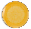Set 6 Piatti Piani Ø27x3,5 cm in Gres Villa d'Este Home Tivoli Baita Giallo