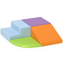 Set 4 Costruzioni Morbide per Bambini 1-3 Anni in Schiuma e Pelle PU Multicolore      