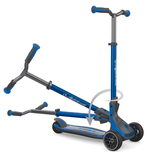 sconto Trottinette 3 Roues Télescopique et Pliable Max 100 Kg Globber Ultimum Bleu