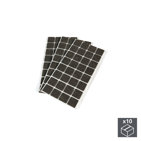Emuca Patins en feutre adhésifs carrés 25 x 25 mm pour meubles 960 pièces acquista
