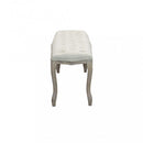 Panca Misty in Tessuto 110x36x47 h cm in Legno Beige