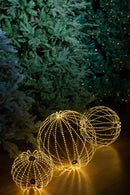 Palla Luminosa di Natale a Raggio con 500 Led Uso Esterno Ø30 cm 