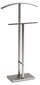 Porteur en Acier Fumer Valet Stand Basic Argent