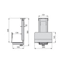 Supporto Cpu Imballo 1 Pezzo Verniciato Alluminio Acciaio Emuca