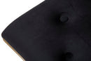 Panca Piramid 100x40x45 cm in Ferro e Spugna e Poliestere Oro e Nero