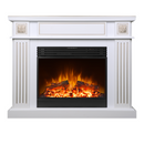 Camino Elettrico da Pavimento 99,8x128x33 cm Effetto Fiamma 1950W Napoleon & Mirabella Bianco