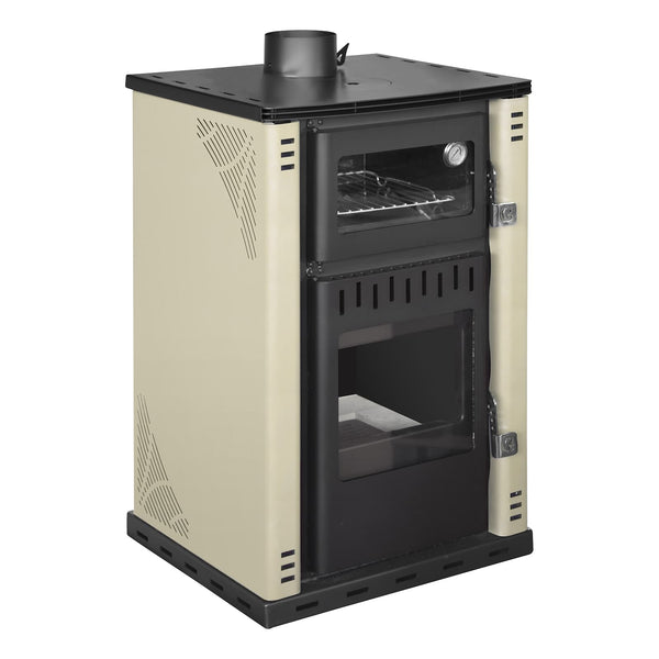 Stufa a Legna con Forno 62x59xH102 cm 27,6Kw Elsa Beige acquista
