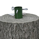 Base Supporto Albero di Natale Grigio Tronco Natalizio 28 cm Realistico Universale