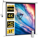 Telo Proiettore 85"" Formato 1:1 con Telecomando 176,5x8x176,5 cm Bianco 