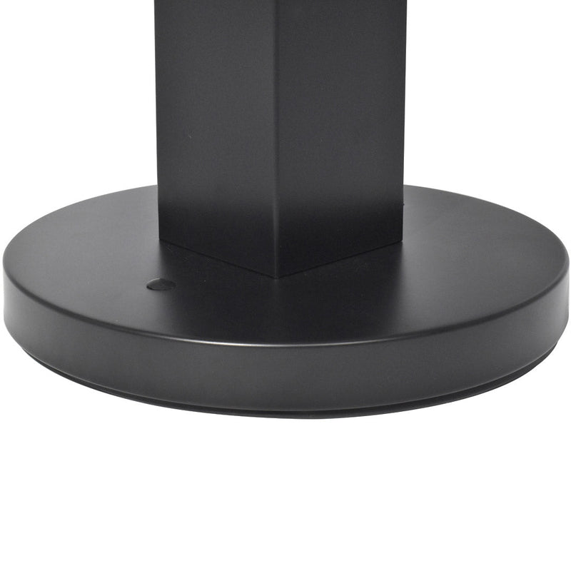 Posacenere a Colonna Ø32 cm in Metallo Nero Opaco 2L per Esterno