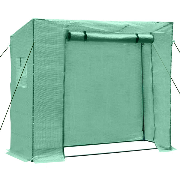 acquista Serre de jardin pour plants de tomates 200 x 77 x 169 cm avec cadre en acier PE
