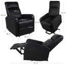 Poltrona Alzapersona Elettrica 1 Motore in Similpelle Vandi Bordeaux