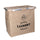 Panier à linge pliable double en tissu de sac beige cm 54x34,5xh50,5