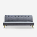 Divano Letto Clic Clac 180x81x77 cm in Tessuto Grigio Scuro