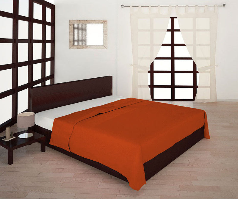 Lenzuolo Sopra in Tinta Unita Terra