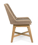 Set 2 Sedie 50x68x86h cm con Cuscini Hesperia Tortora