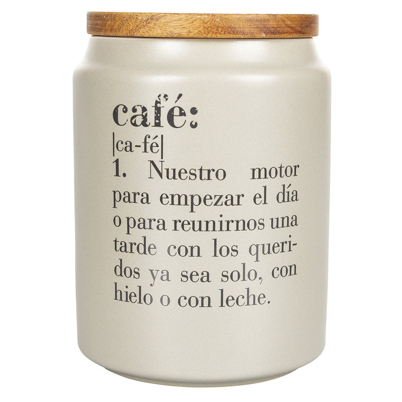 Barattolo Caffè con scritta "Café" 750 ml in Gres VdE Tivoli 1996 Spagnolo