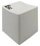 Pouf Poggiapiedi 34x34x38 cm con Scritta Esc Bianco