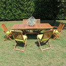 Tavolo Bali 150/200x90x75 h cm in Legno di Acacia Marrone