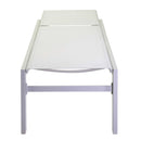 Lettino Prendisole da Giardino 203,5x70xh42,5 cm in Alluminio e Textilene Altamura Bianco