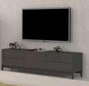 Mobile TV 1 Anta 4 Cassetti 170x40x47,7 cm Metis Antracite Lucido