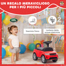 Macchina Cavalcabile per Bambini 65,5x28x42 cm Licenza Land Rover con Clacson e Spazio Portaoggetti Rosso      
