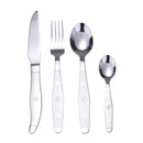 Servizio Set di Posate 24 Pezzi in Acciaio Inox