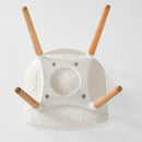 Set 4 Sedie in Polipropilene 46x81x47 cm Gambe in Faggio Nest Grigio