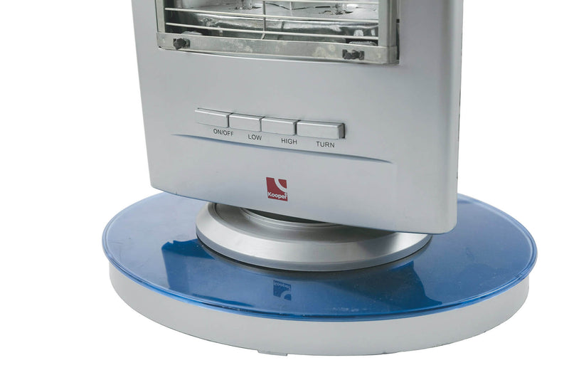 Stufa al Carbonio 1200W 2 Elementi Kooper Marrakech Silver