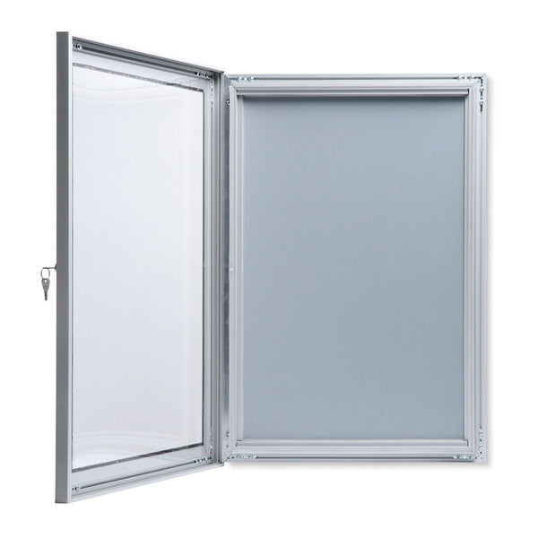Bacheca con Anta Battente 59x79x3,3 cm in Alluminio Porta Poster Silver prezzo