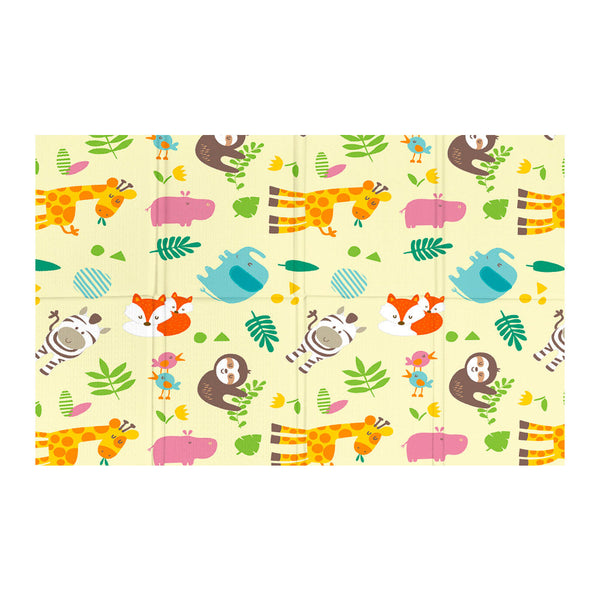 Tappeto Morbido per Bambini 200x150x1 cm Pieghevole Foresta Multicolore sconto
