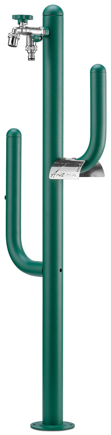 Fontana a Colonna Rubinetto Doppio in Ottone e Porta Tubo Arizona Belfer 42/ARZ Verde online