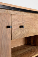 Credenza Alta 4 Ante 145x40x136h cm 1 Cassetto Nartan